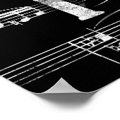 その他のピアノシャルボード – 白黒音楽 ポスター (角)