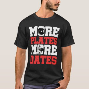 その他のプレートより多くの日付ジムウェイトリフティングフィットネスB Tシャツ