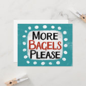 その他のベーグルはグリーティングカード カード (正面/裏面インサイチュ)