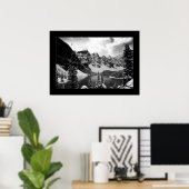 その他のモレーヌ湖（黒と白） ポスター (ホームオフィス)