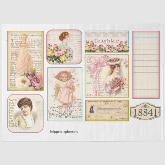 その他のヴィンテージメンフエマシリーズデザイン11 薄葉紙 (正面)