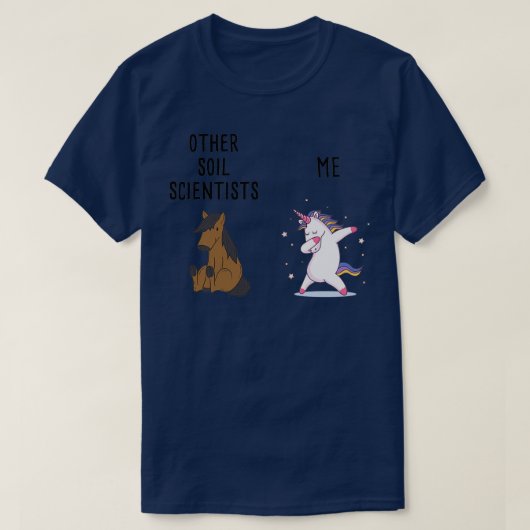 その他の土壌科学者vs私 tシャツ (デザイン正面)