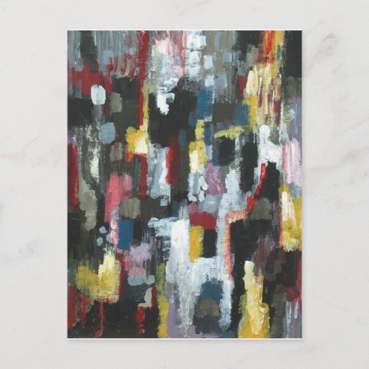 その他の夜(抽象芸術表現主義) ポストカード (正面)