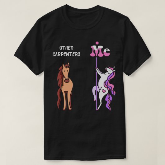 その他の大工Me Tee UnicornペンターギフトおもしろいMe Unicorn Tシャツ (デザイン正面)