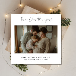 その他の応援クリスマスフォト妊娠のお知らせ シーズンカード