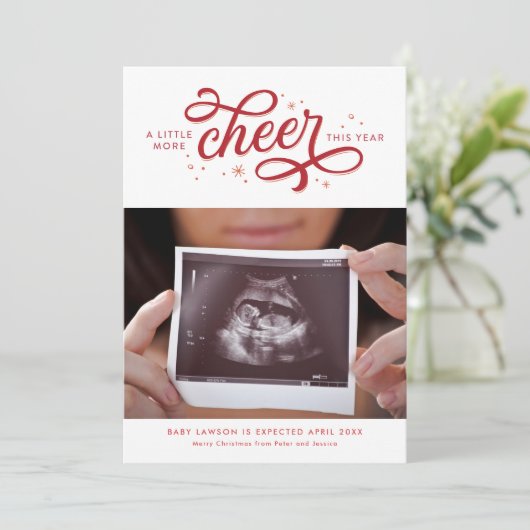 その他の応援クリスマス妊娠告知 シーズンカード (スタンド正面)