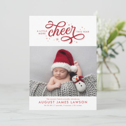 その他の応援クリスマス誕生発表ホリデー シーズンカード (スタンド正面)