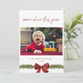 その他の応援今年の新生児クリスマスカード 招待状 (スタンド正面)