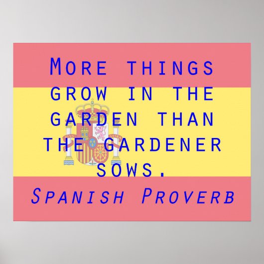 その他の成長 – スペインの Proverb ポスター (正面)