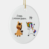 その他の文芸人ユニコーン馬 セラミックオーナメント (右)