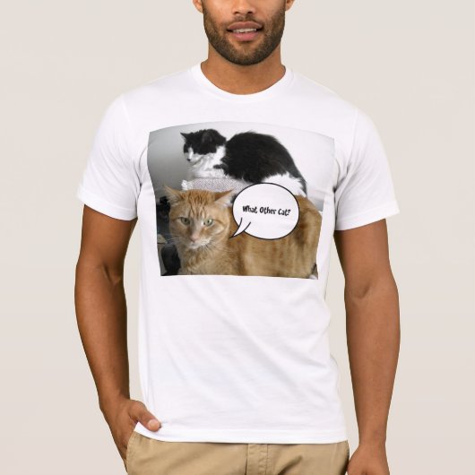 その他の猫は？/オレンジ色の虎猫 Tシャツ (正面)