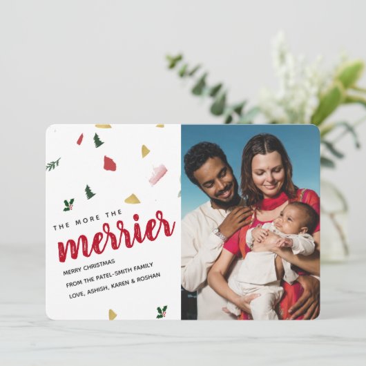 その他の祝日メリーベビー誕生の発表 招待状 (スタンド正面)