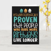 その他の誕生日のライブ長おもしろい誕生日 カード (黄色い花)