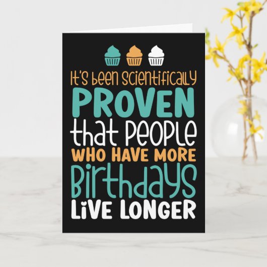 その他の誕生日のライブ長おもしろい誕生日 カード (黄色い花)