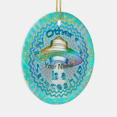 その他の車宇宙船名前をカスタムするオーナメント セラミックオーナメント (右)