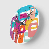 その他の長方形とスターバスト ラウンド壁時計 (傾斜)