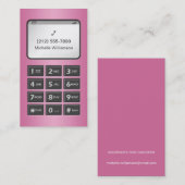 その他の電話 – ピンクの個人通話カード コーリングカード (正面/裏面)