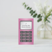 その他の電話 – ピンクの個人通話カード コーリングカード (スタンド正面)