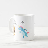 その他の50歳の誕生日ユニコーン走ジョグ コーヒーマグカップ (正面左)