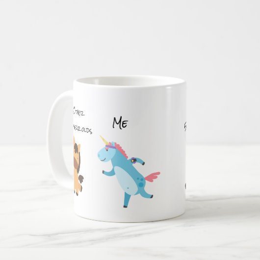 その他の50歳の誕生日ユニコーン走ジョグ コーヒーマグカップ (正面左)