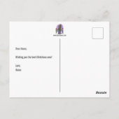 その他のCatクリスマスポストカード ポストカード (裏面)