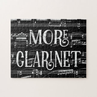 その他のClarinet Chalkboard -白黒音楽 ジグソーパズル