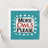 その他のOwlsグリーティングカード カード (正面/裏面インサイチュ)