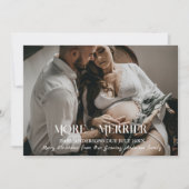 その他+メリークリスマス妊娠休暇の写真 招待状 (正面)