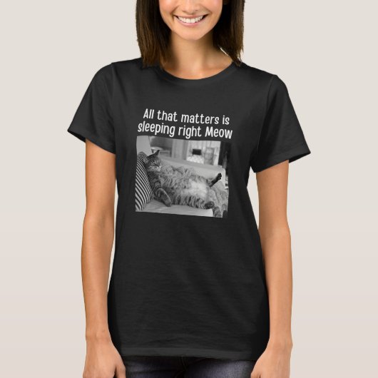 その件は右ニャーキャットミームペット Tシャツ (正面)