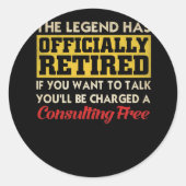 その伝説は君の望退職したみもしを叶えた ラウンドシール (正面)