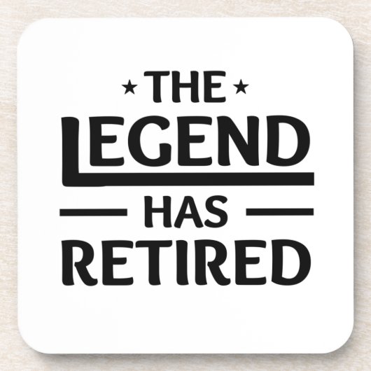 その伝説は退職した同僚の友人に贈り物がある コースター (正面)