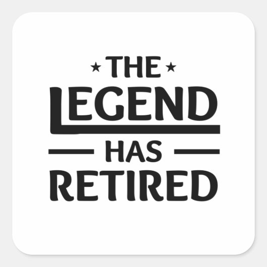 その伝説は退職した同僚の友人に贈り物がある スクエアシール (正面)