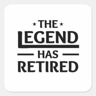 その伝説は退職した同僚の友人に贈り物がある スクエアシール