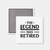 その伝説は退職した同僚の友人に贈り物がある マグネット (正面/裏面)