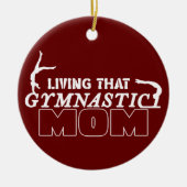 その体操の母、体操の恋人の生活 セラミックオーナメント (正面)