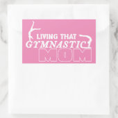 その体操の母、体操の恋人の生活 長方形シール (バッグ)