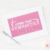 その体操の母、体操の恋人の生活 長方形シール (封筒)