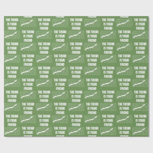 その傾向はあなたの友人の株式市場のトレーダーである ラッピングペーパー (フラット)