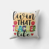 その先生生活を生きる – 先生への贈り物 クッション (裏面)