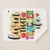 その先生生活を生きる – 先生への贈り物 シェルパブランケット (正面(横))