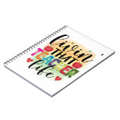 その先生生活を生きる – 先生への贈り物 ノートブック (左側)