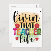 その先生生活を生きる – 先生への贈り物 ポストカード (正面/裏面)