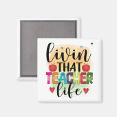 その先生生活を生きる – 先生への贈り物 マグネット (正面/裏面)