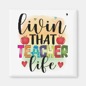 その先生生活を生きる – 先生への贈り物 マグネット (正面)