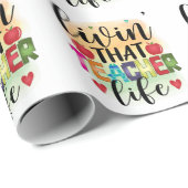 その先生生活を生きる – 先生への贈り物 ラッピングペーパー (ロールコーナー)