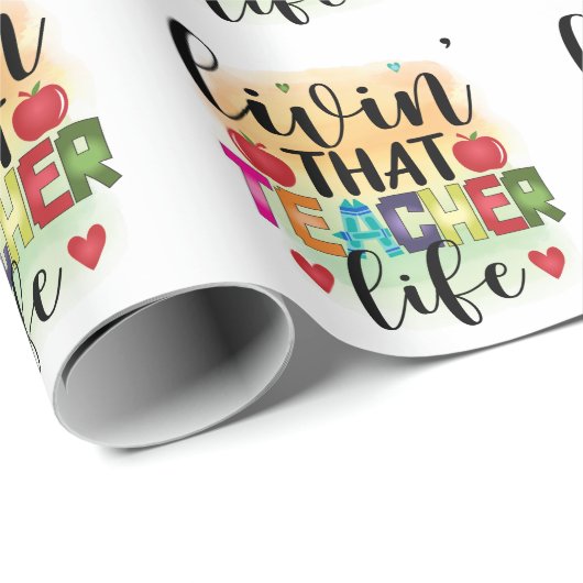 その先生生活を生きる – 先生への贈り物 ラッピングペーパー (ロールコーナー)