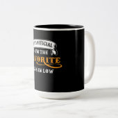 その公式Iは法お気に入りのの息子だおもしろい ツートーンマグカップ (正面右)