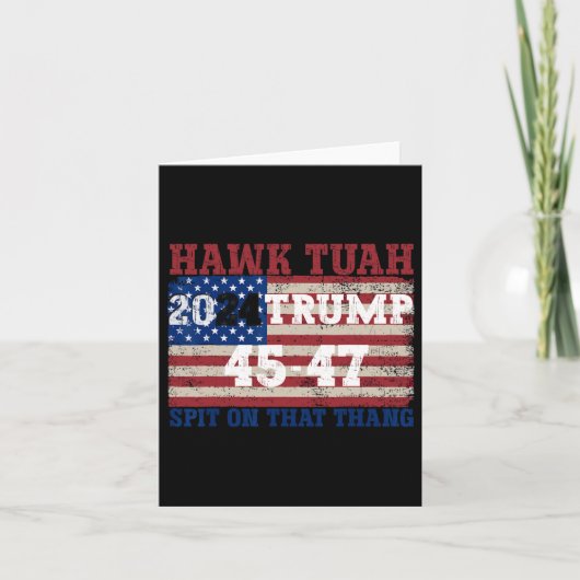 その厚意の選挙パロディ・トランプに唾を吐く2024 カード (正面)