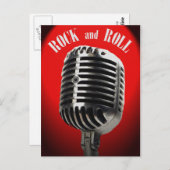 その古い時間のロックンロールはがき ポストカード (正面/裏面)