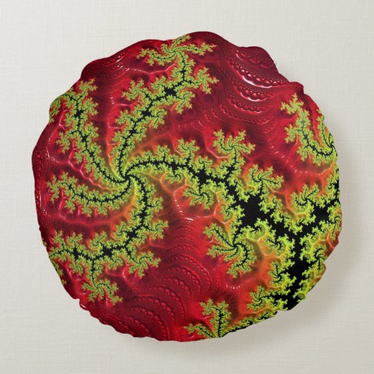 その周走りのクッションを通る川 ラウンドクッション (裏面)